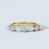Romance Marquise and Round Lab-Grown Diamond Half-Eternity Ring in Yellow Gold Front View